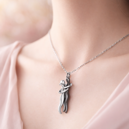 Colar Coração Entrelaçado para Casais